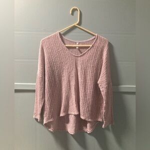 Women's Pink Knit Top